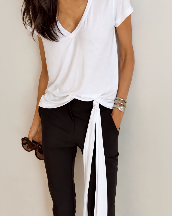 Splendid x @Chrisellelim: The Chriselle V-neck Tee & Scarf Set