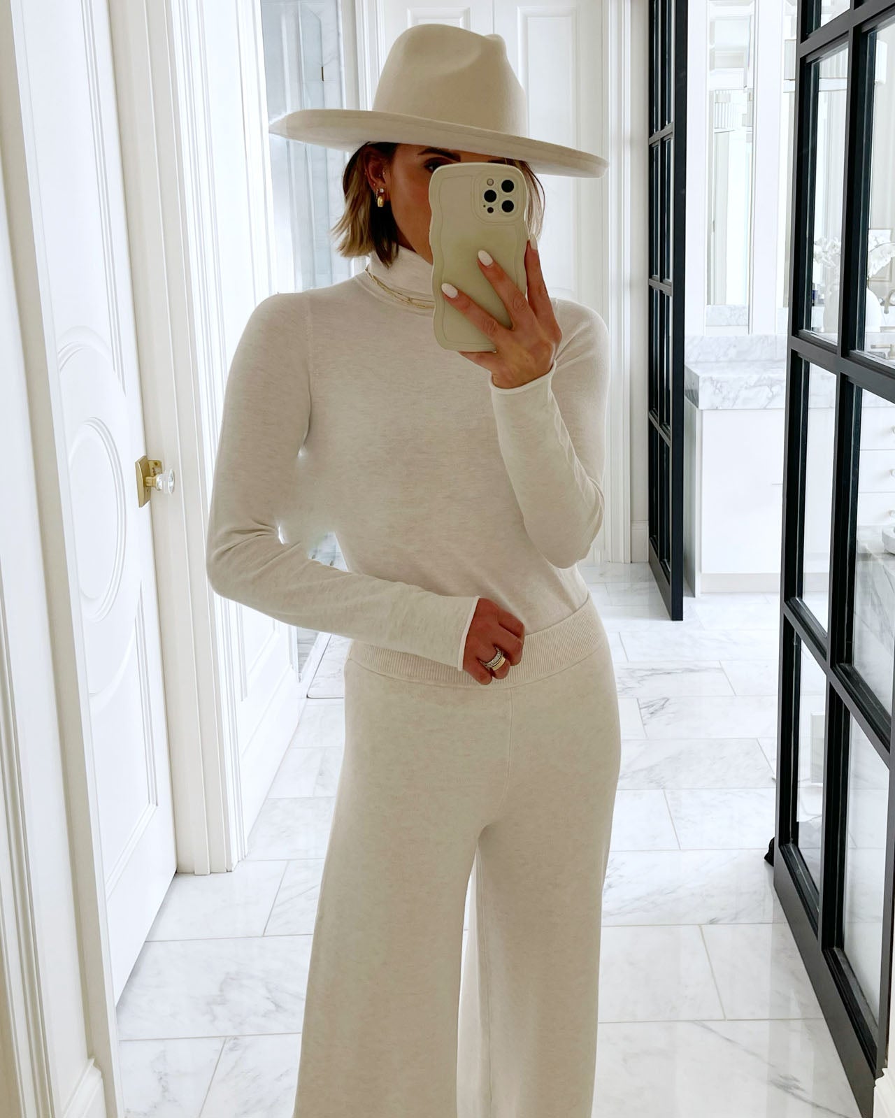 splendid white turtleneck