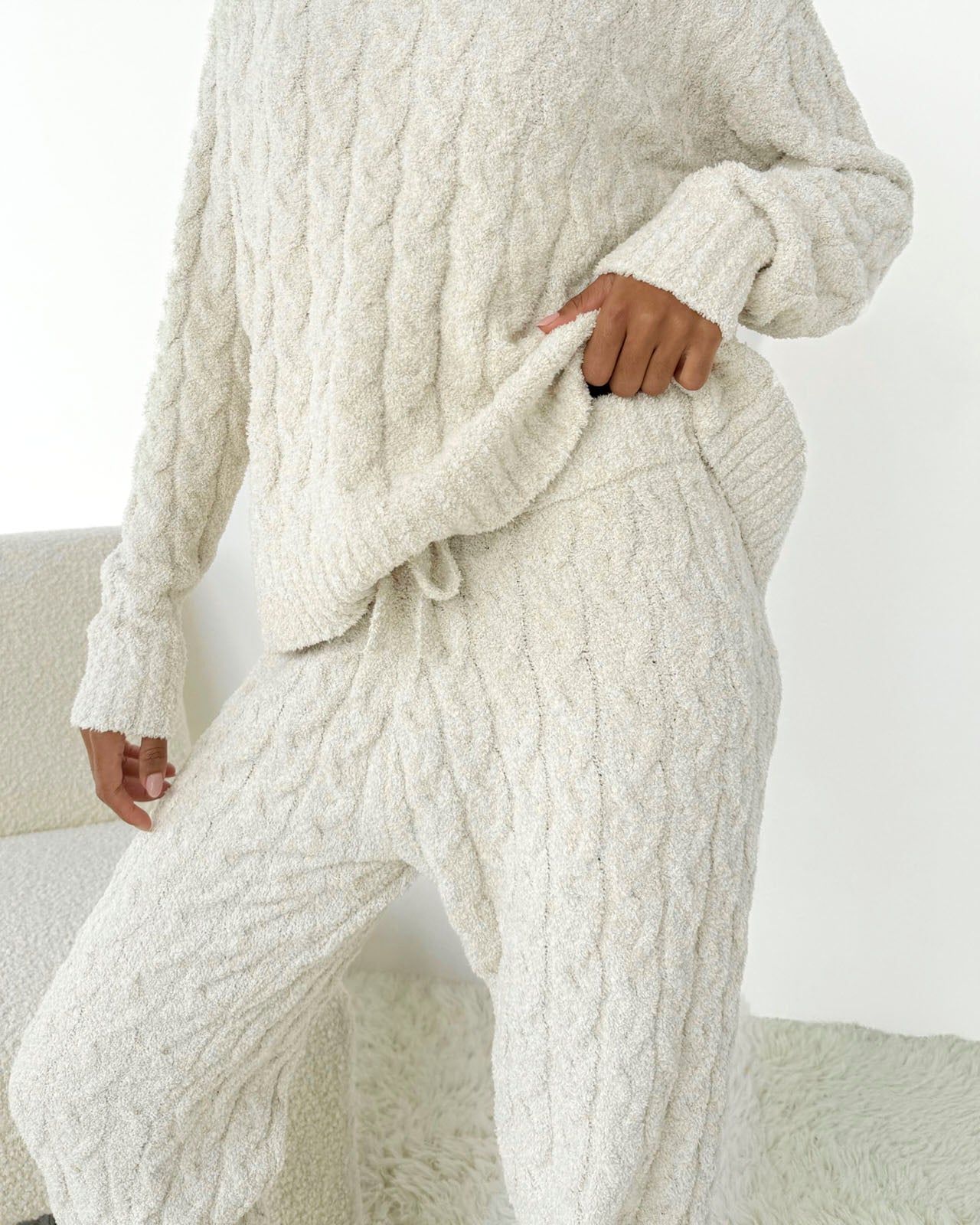 Ivory Cable Knit Sweater Set | Splendid