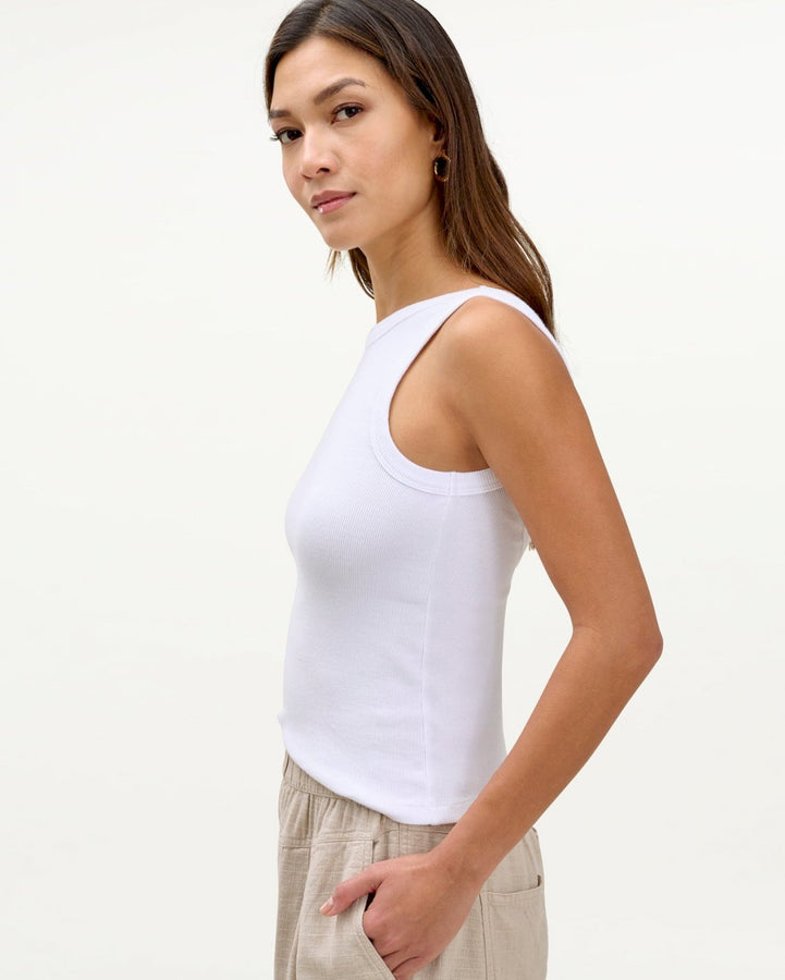 Mary Lawless Lee x Splendid Solid Scoop Back Rib Tank | Splendid
