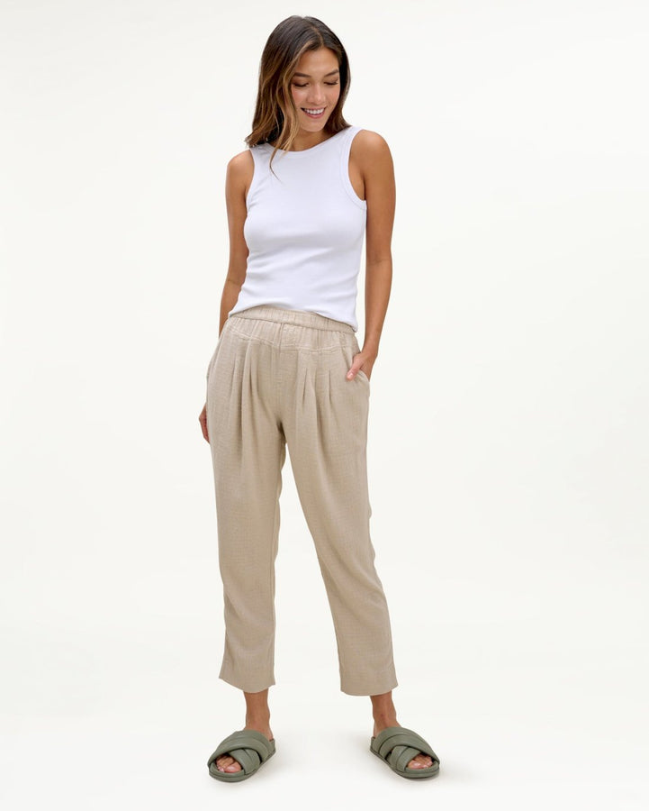 Adele ribbon tank AND MARY グレー Adele ribbon tank