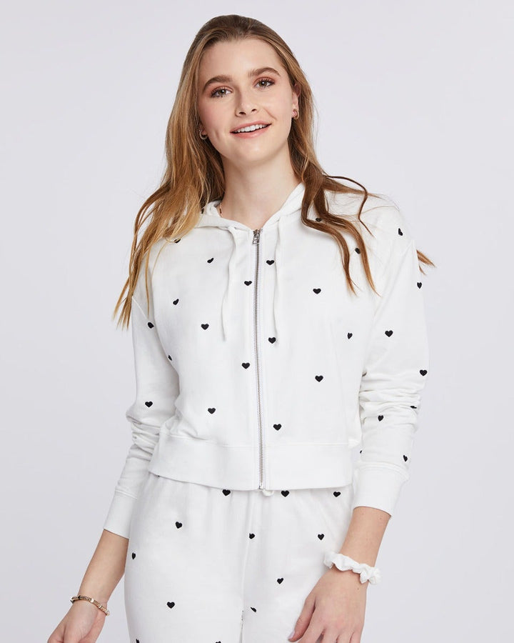 Sundown Joey Hoodie in Mini Hearts | Splendid