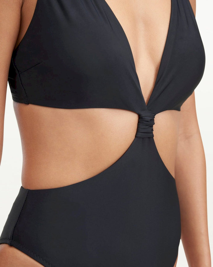 Splendid One Piece Swimsuit2023 Wire-free One-piece Swimsuit - Sexy Black  Mesh Cutout Bathing Suit