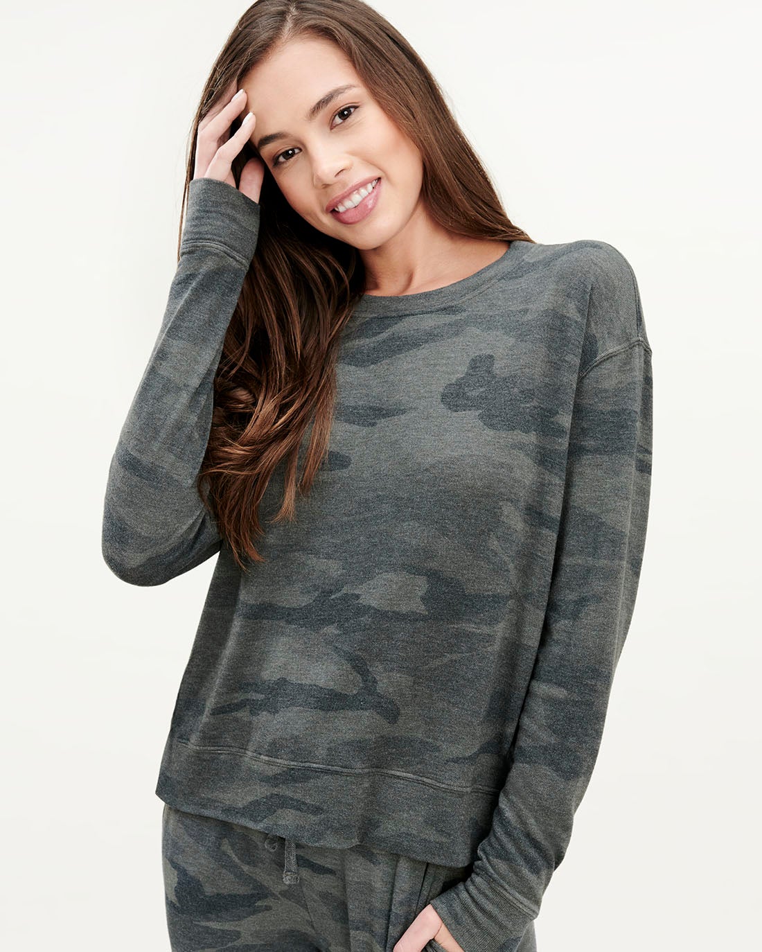 splendid camo top