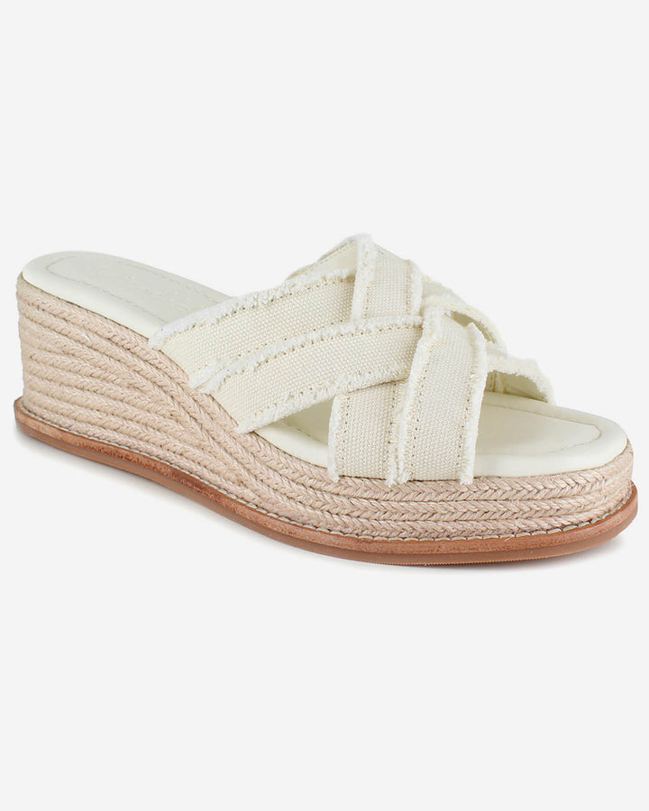 Delliny Wedge in Linen Splendid