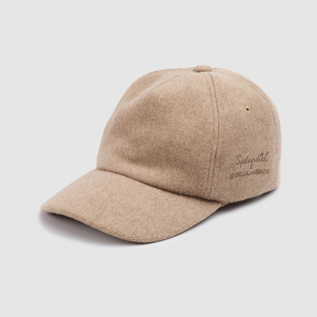 Splendid X Cella Jane Blog Womens Beige Tan Wool Blend Baseball Cap Quiet Luxury Splendid X Cella Jane Blog Womens Beige Tan Wool Blend  main image 3