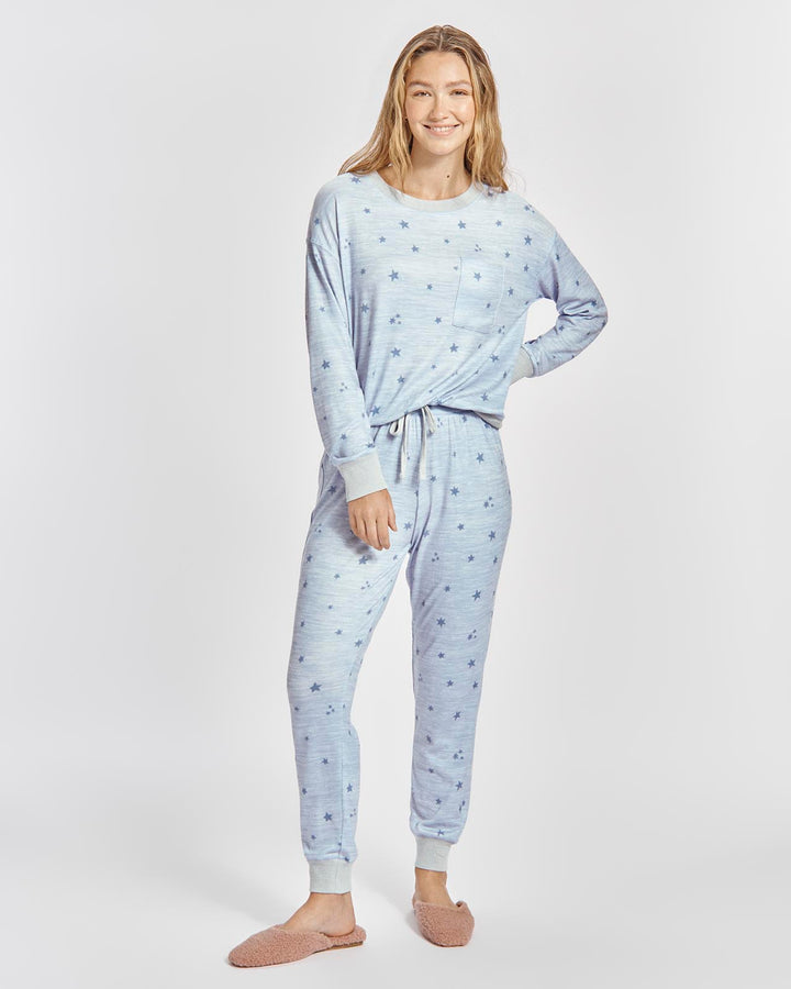 Jersey-Knit Cami & Boxer Shorts Pajama Set