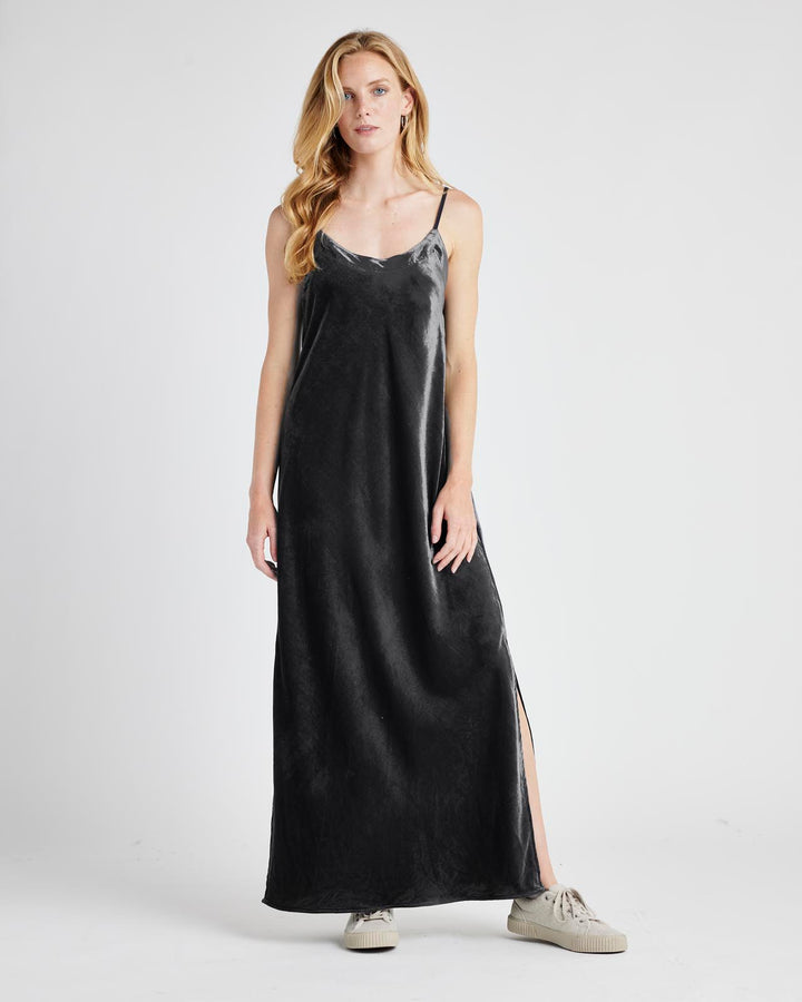 Velvet maxi slip dress Clearance
