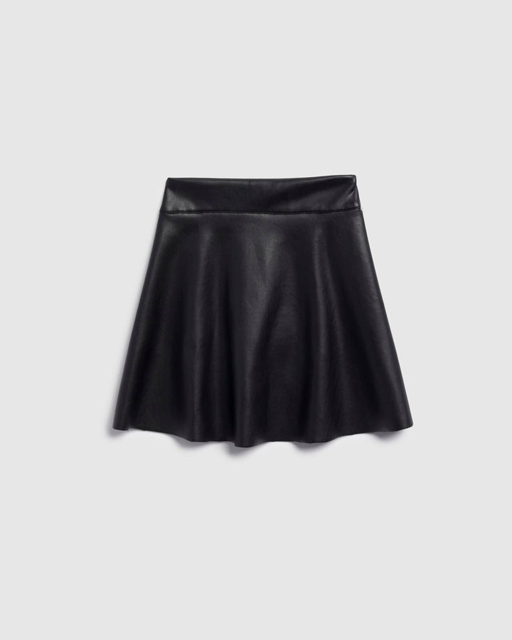 Faux Leather High Waisted Skater Skirt – Bossy Glamworks