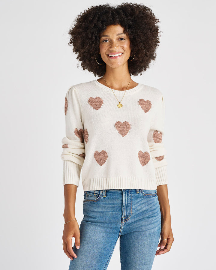 Shop Splendid Annabelle Heart Sweater