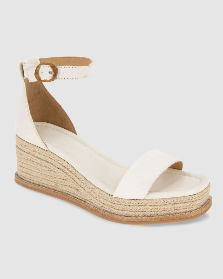 Schutz Mindy Puff Leather Ankle Strap Platform Wedge Sandals | Dillard's