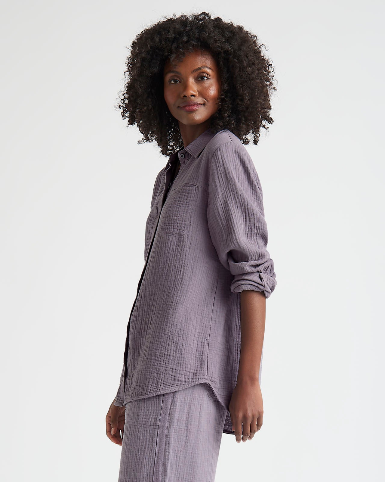 Kit Gauze Button Down Shirt | Splendid