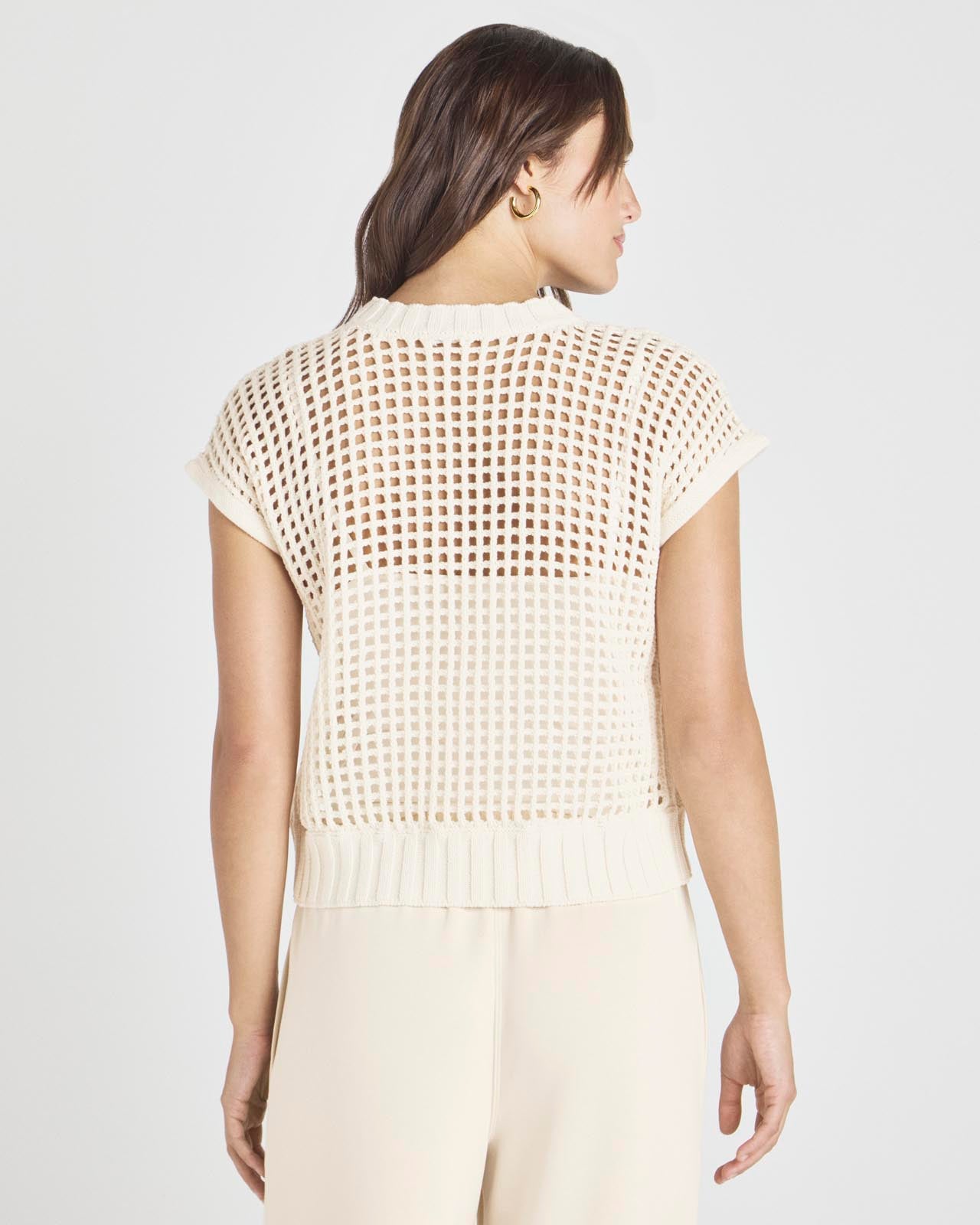 トップス hyeon basil gilet white Billie Oversized Vest - White | GIL RODRIGUEZ