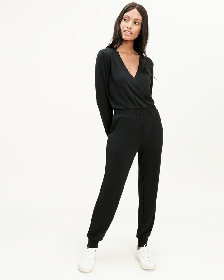 light in the box | Pants & Jumpsuits | Womens Long Black Jumpsuit One  Shoulder Long Sleeve With Sleeve Opening | Poshmark