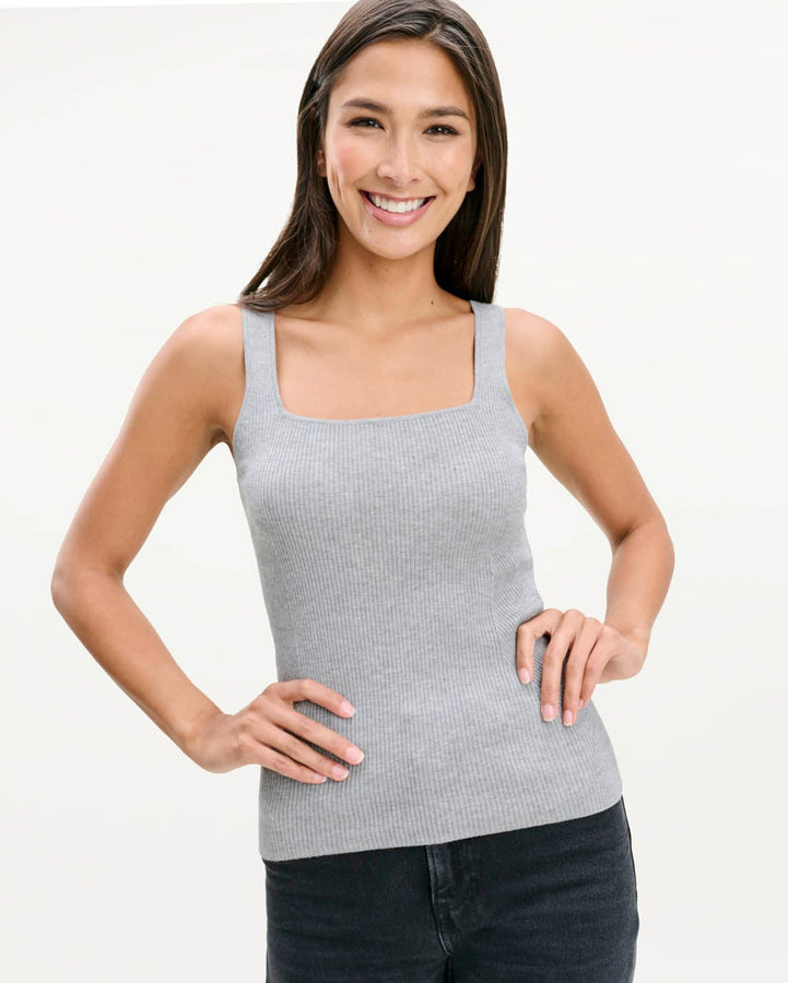 Ribbed Knit Tank Sweater - Abigail's