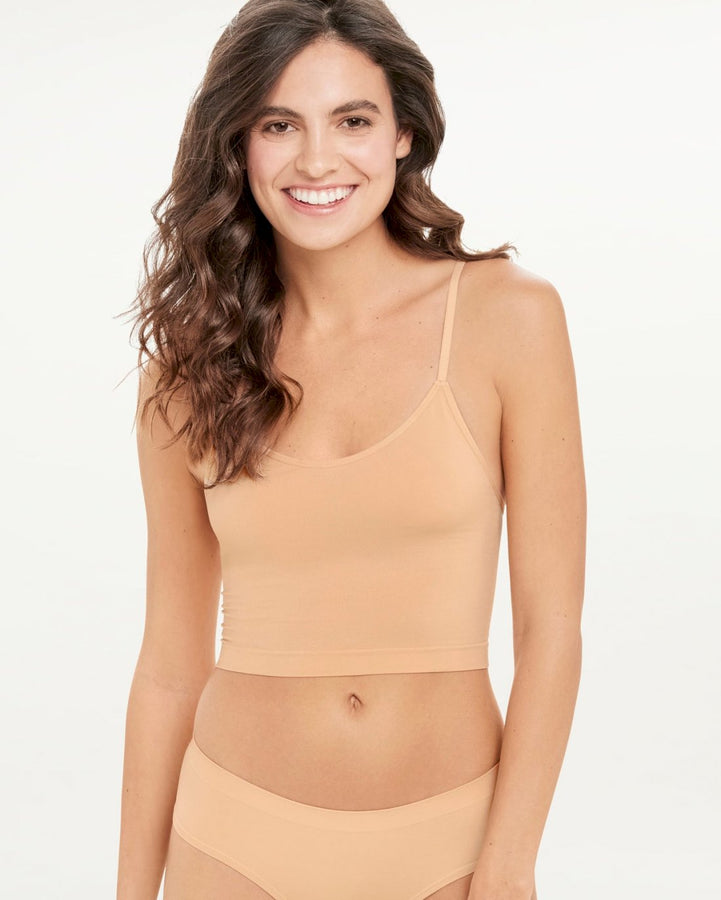 3-Pack Seamless Cropped Cami Bralettes