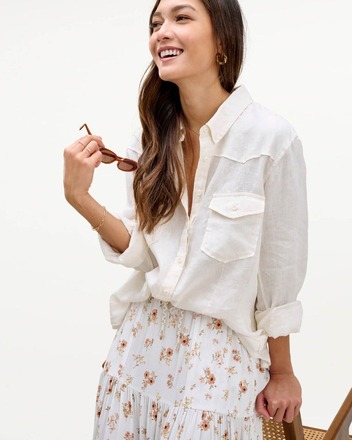 Linen western clearance shirt